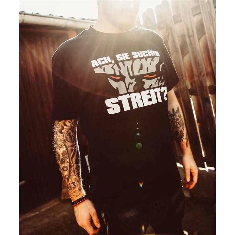 Deutsche Heavy Metal Band Böhse Onkelz Globale Tour Merch T-Shirt Du Suchst Streit Tee Oversized Y2k Lässig Baumwolle Herren Damen T-Shirts