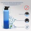 Stainless Steel Water Bottle 1 Ltr For Kids, Boys, Girls, 1 Litre Bottles for Gym,Fridge Use, School & Office (Sipper Cap - Set of 1, Blue Blue)