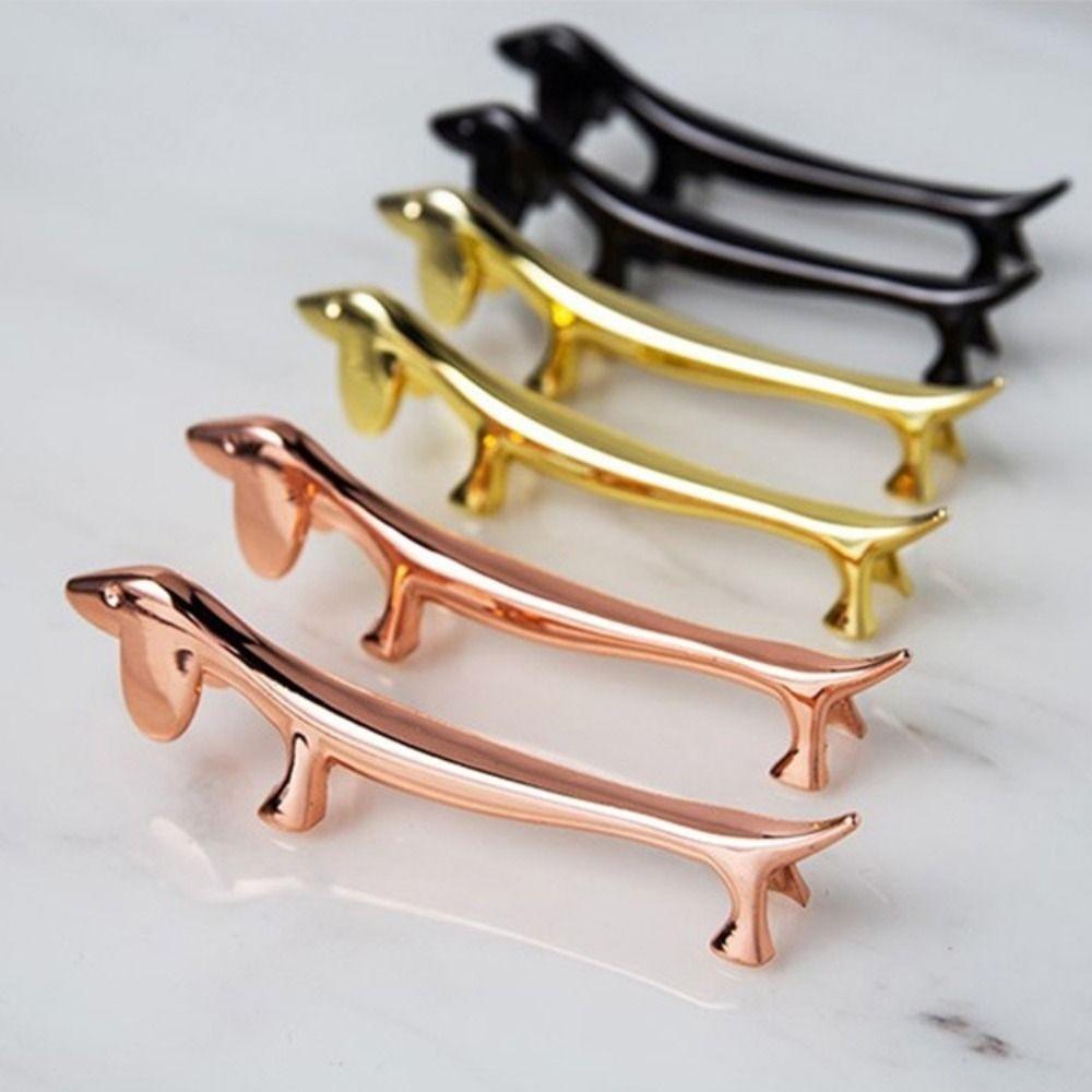 2PCS Dog Shape Dachshund Dog Chopstick Holder Zinc Zinc Zinc Alloy Cutlery Rest Dinner Table Supplies