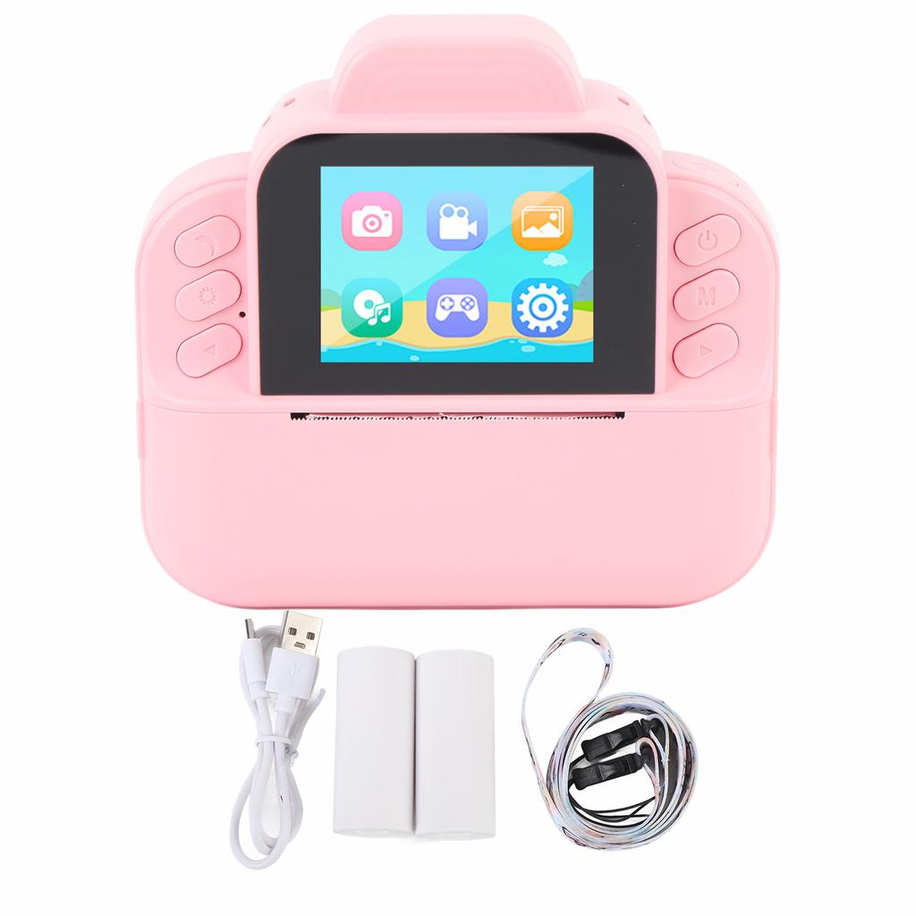 Kids Instant Print Camera 2.4 Inch Screen 48MP 1080P 6X Digital Zoom HD Compact Digital Camera with