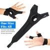 Rękawiczki LED Half Finger dla mężczyzn i kobiet Outdoor Wodoodporne Nocne wędkowanie Przynęta Jazda na rowerze Bieganie Latarka Trwałe rękawiczki bez palców