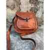Handmade Leather Crossbody Saddle Bag: Personalized Shoulder Purse