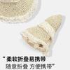 Beyond the Straw Hat Travel Seaside Lace-Up Straw Lace Sun Hat Beach Sunscreen Ins Hat Sun Hat Summer