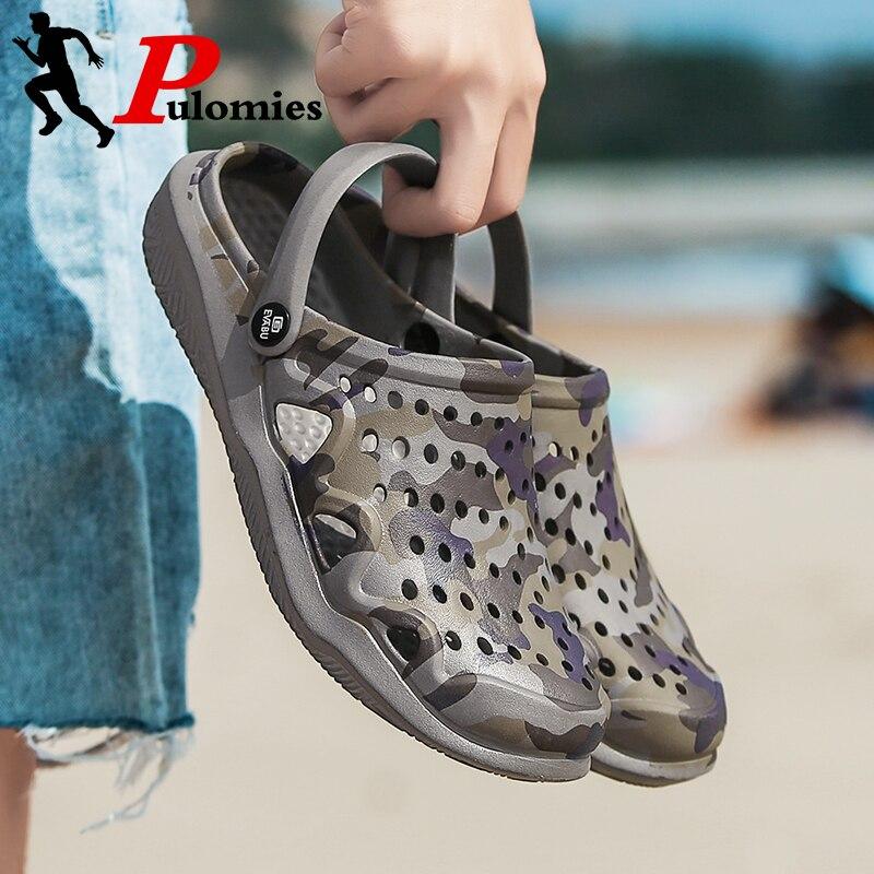 PULOMIES Verano Hombre Zapatillas Sandalias Masaje Zuecos Exterior Zapatos  de Jardín Hombres Piscina Sandalias Baño Toboganes Mulas comprar a buen  precio — entrega gratuita, reseñas reales con fotos — Joom