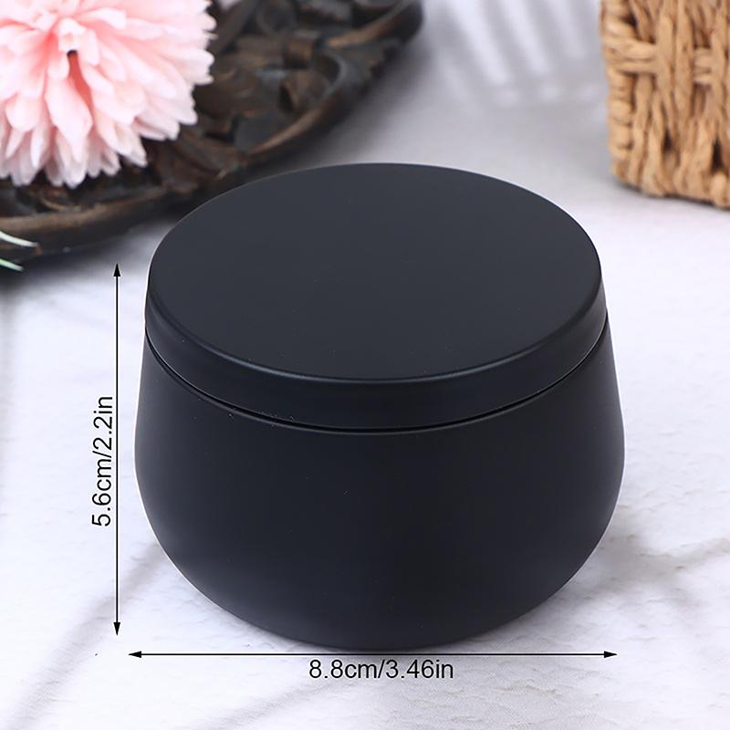 Mini Tinplate Container With Lids Wide Belly Metal Can For Loose Leaf Tea Portable Mini Jar For Candles Spice Crafts 88x56mm