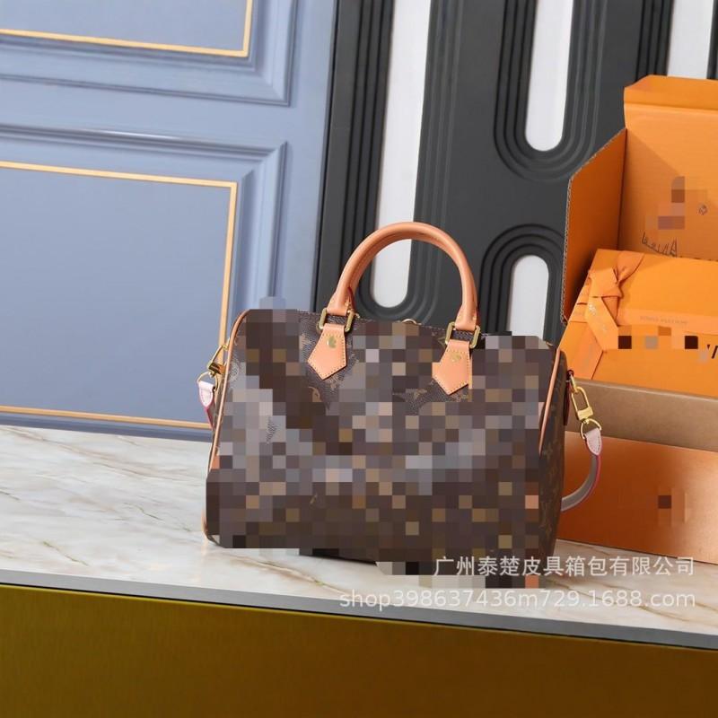 Factory Straight Hair Speedy30cm Series Handbag Shoulder Bag Must-have Large Capacity Travel