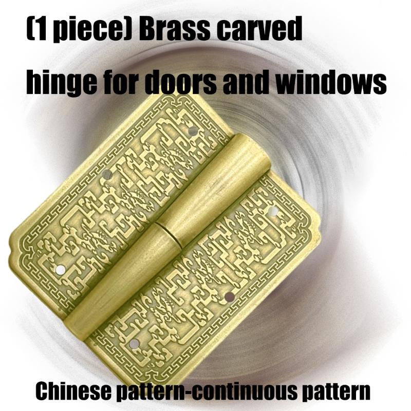 Antique Metal Cabinet Door Hinges Replacement Carved Drawer Door Hinge Decorative Fittings for Jewelry Box Easy to Use