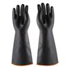 Durable Black Latex Gloves: Corrosion & Alkali Resistant, Thick, Waterproof, Industrial Use