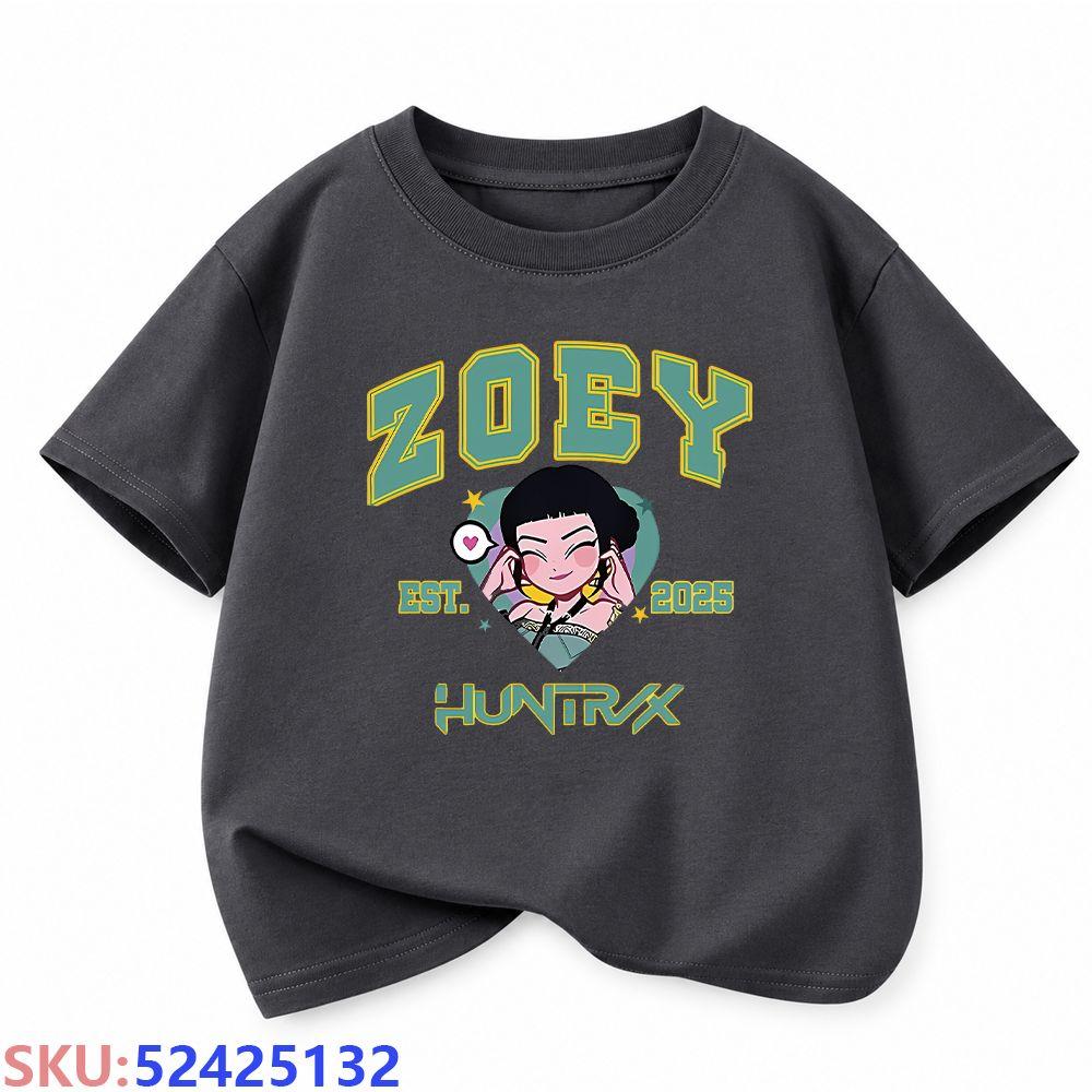 KPop Demon Hunters Children's cartoon print T-shirt