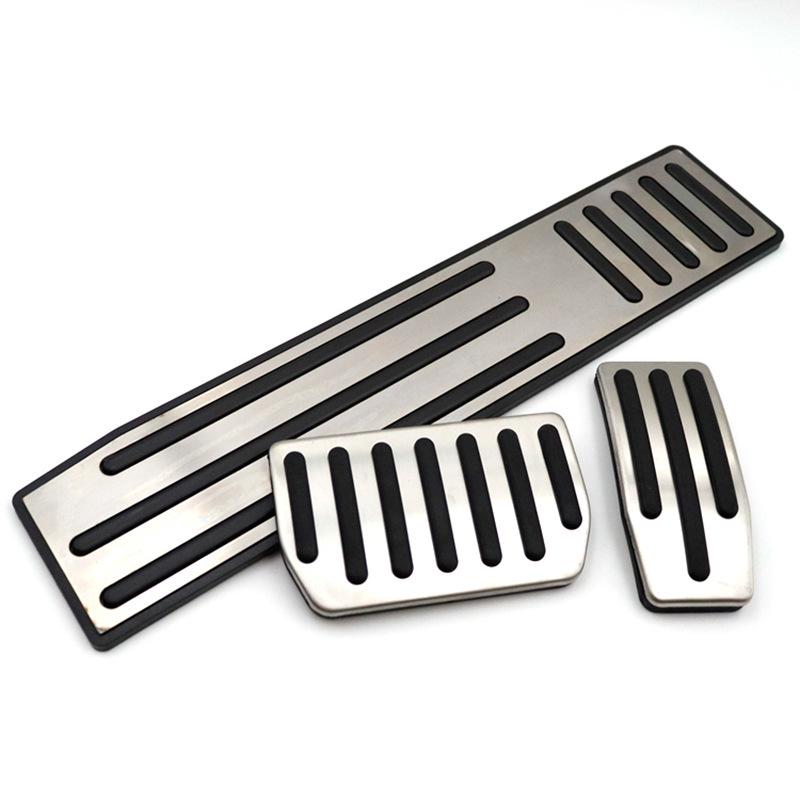 Non-Slip Decorative Pedals for Older Tesla Models - Accelerator, Brake, and Rest Area