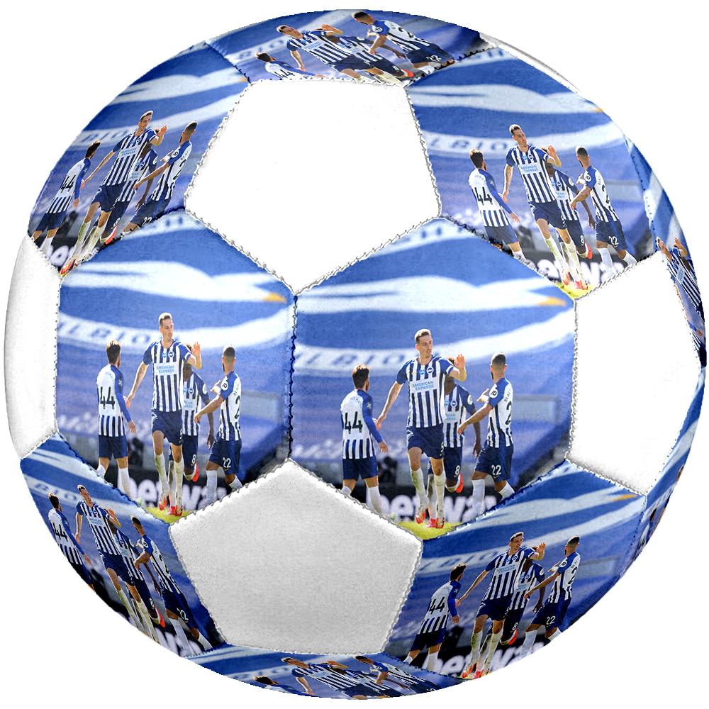 Pallone da Calcio Brighton FC, colorato, adatto a tutte le età, cucito a macchina, materiale PVC, qualità da competizione, durevole e ad alto rimbalzo