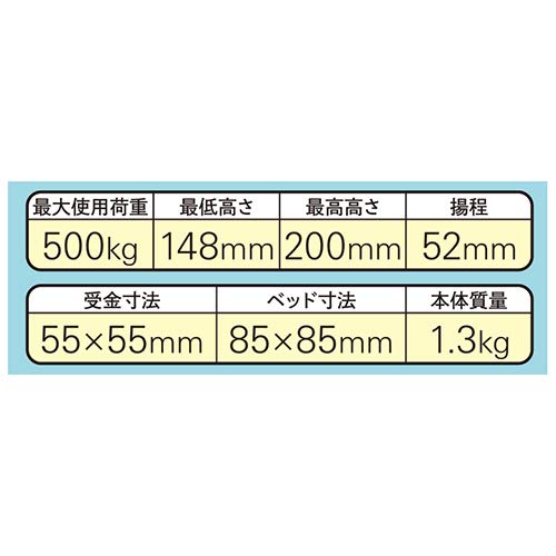SK11 Mini Jack Lifting Capacity: 500Kg JS-2N Blue