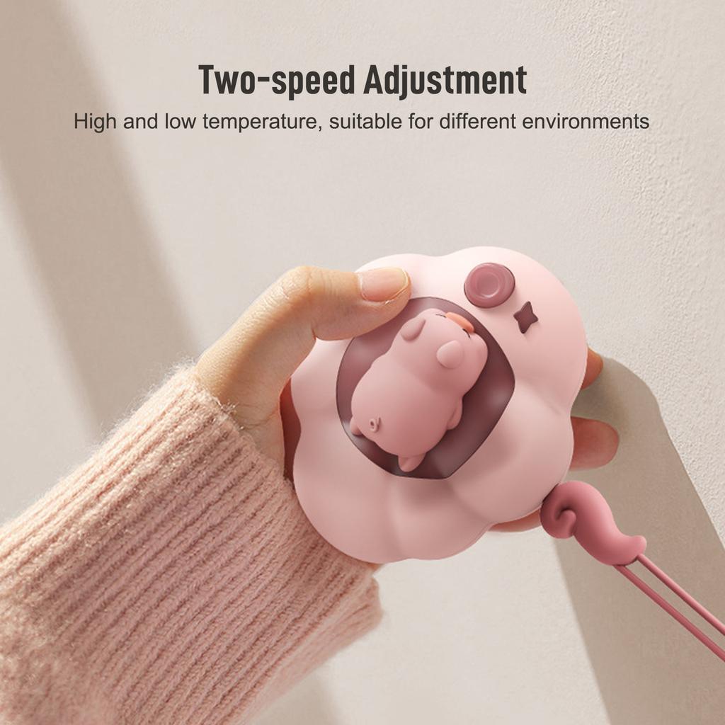 2 Block Temperature Low Level Warm Light 2 in 1 Cartoon Hand Warmer Night Light