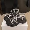 High-end sandals women's summer new fashion design niche versatile not tired sandals