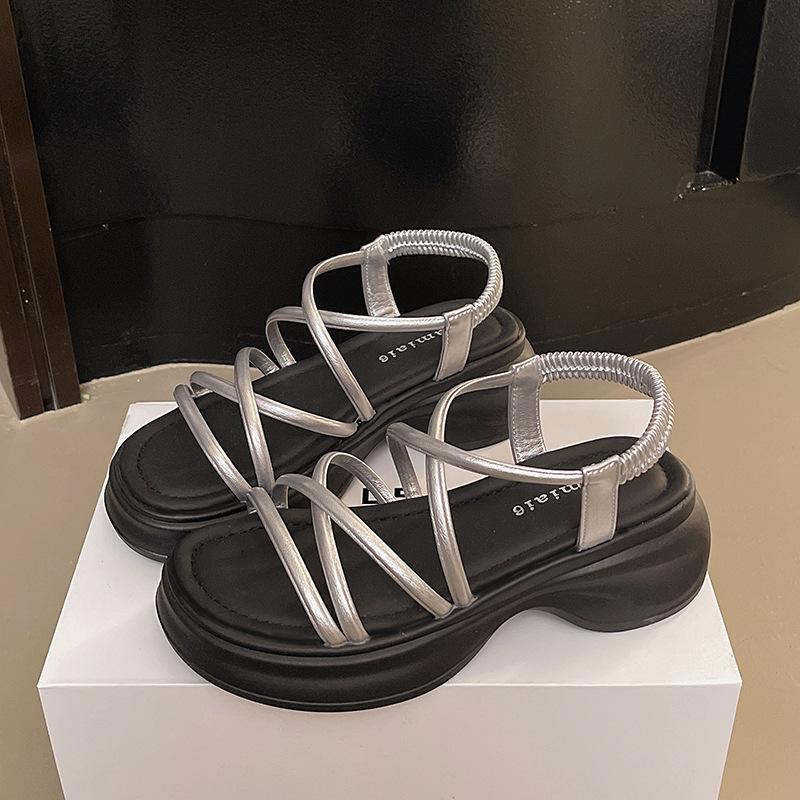 High-end sandals women's summer new fashion design niche versatile not tired sandals