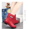 Stylish Short Tube Rain Boots For Women Lightweight Outdoor Water Shoes