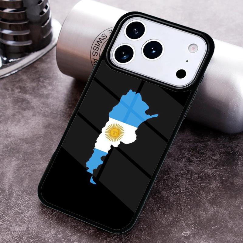 Argentina Flag Phone Case For iPhone 17 16 15 14 13 12 11 Pro Max Plus 17Air Soft Silicone Cover