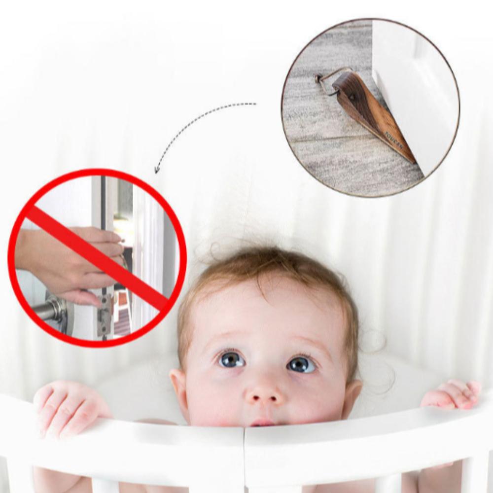 Door Buckle Door Holder Wooden Bird Door Stopper Door Wedge Door Rear Retainer Door Suction Windproof Safety Wall Protector Home