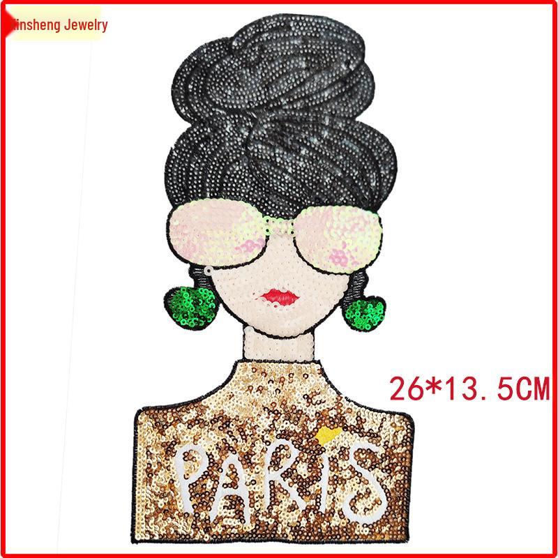 Mexican Figure Sequin and Towel Embroidered Fashion Accessories