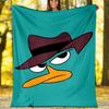 1 Stück Phineas und Ferb2 Thema Decke - Digitaldruck, Polyester, Gemütlich für alle Jahreszeiten, Perfekt für draußen und Reisen