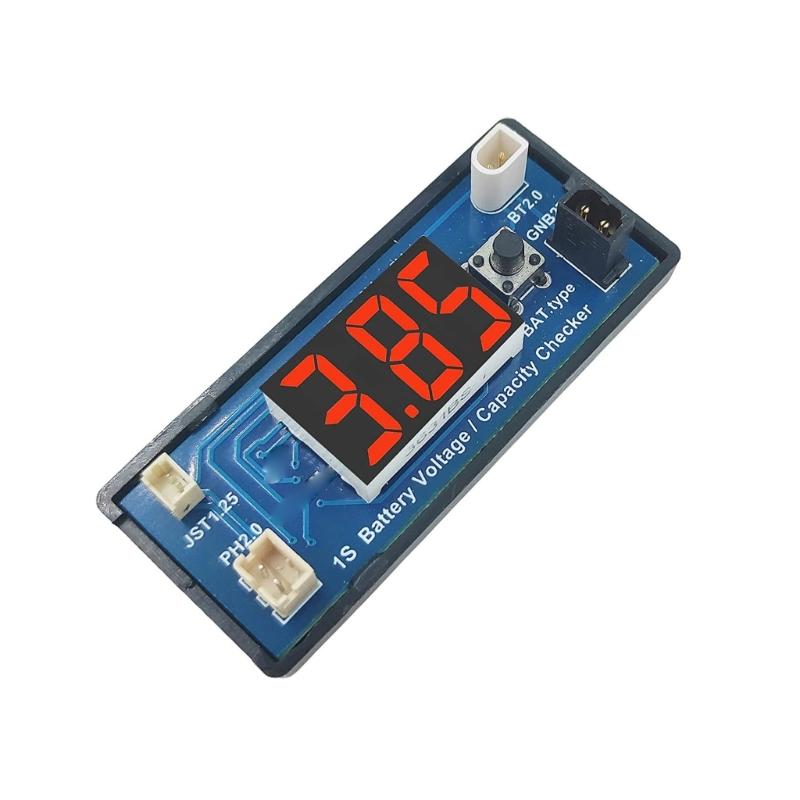 1S Lithium Battery Voltages Tester Digital Battery Capacity Checker Meter Battery Checker Tester for Household Batteries 1
