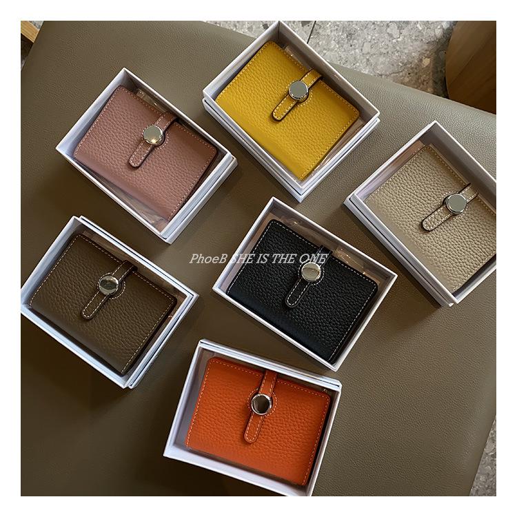 Exquisite 2025 Women's Slim Card Holder - High-Capacity Genuine Leather, Multi-Card Slots, Niche Design