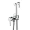 Brushed Gold Hot and Cold Bidet Sprayer Attachment Kit Pressure Adjustable T-valve Brass Hand Held Bidets Shattaf