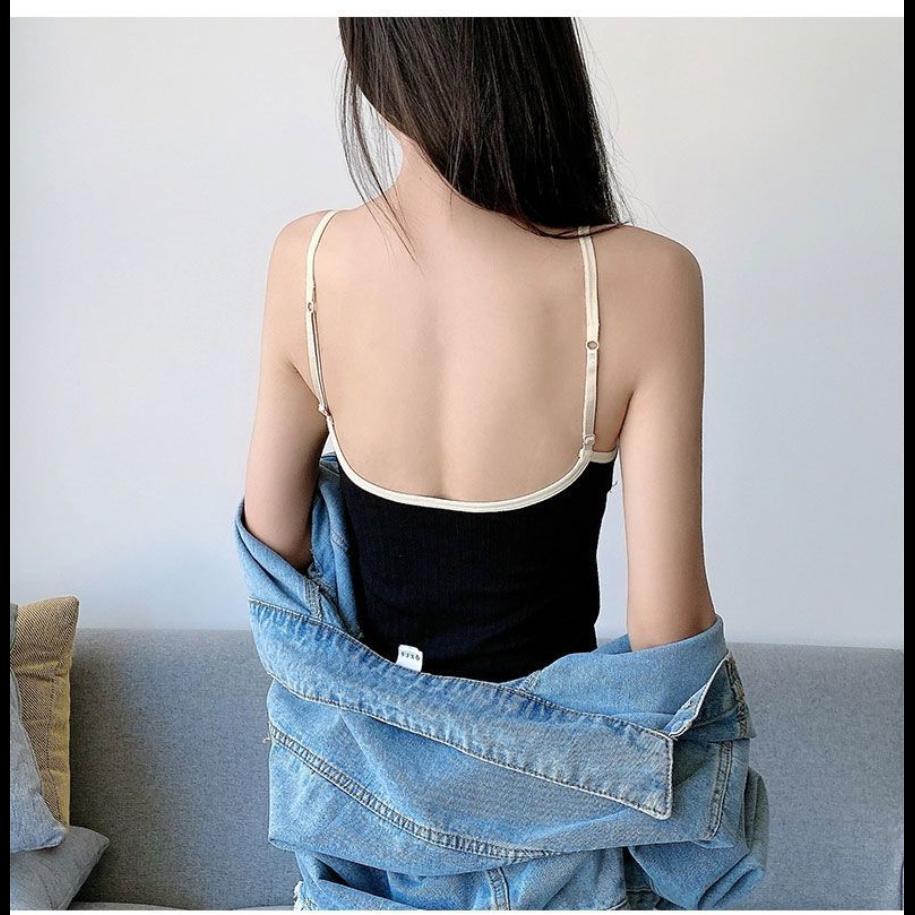 Vest Seamless Sexy Bra Large U Back Bra Bottomed Suspender Vest Underwear Female