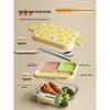 CAMUZ 1000ml 3-Compartment Glass Lunch Box with Cutlery
