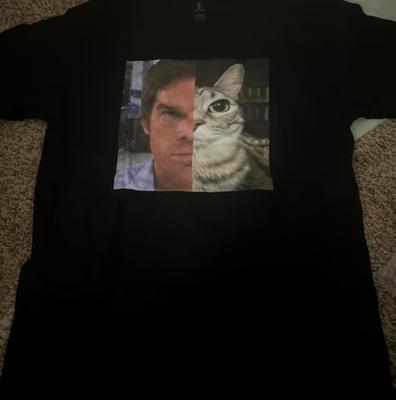 Dexter Morgan Tee, Funny Cat Unisex Heavy Cotton Tee Size S-4XL Unisex T-Shirt