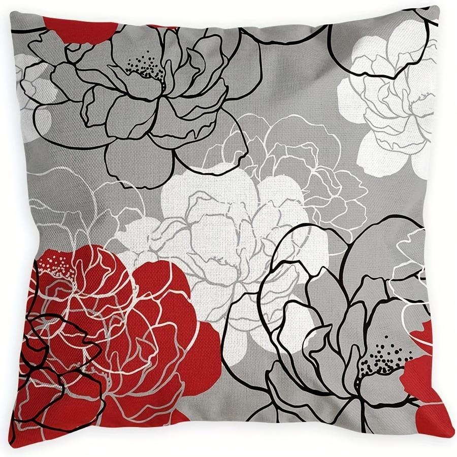 1/4Pcs Floral Patterned Pillowcases For Decorative Comfort Sofa Cushion Cover Home Bedroom Room Decoration