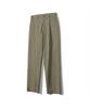 NOTIG One-Pleat Loose Fit Cotton Blend Pants Green_Okg3Ptlp103E1