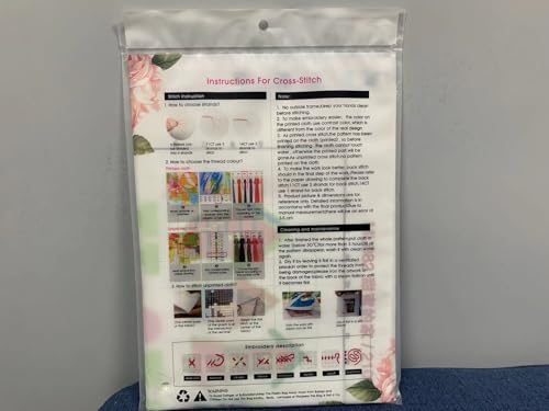 Amiiba 11ct Cross Stitch Embroidery Kit, Pre-Printed Design: Tree of Life, Four Seasons, DIY Wall Art Decor, Beginner's