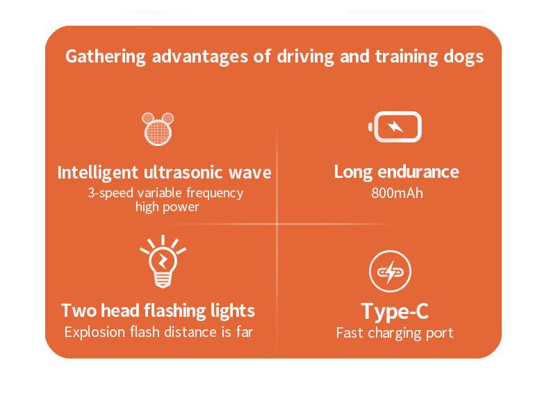 High-Power Ultrasonic Dog Repeller Anti-Barking Outdoor Training Device