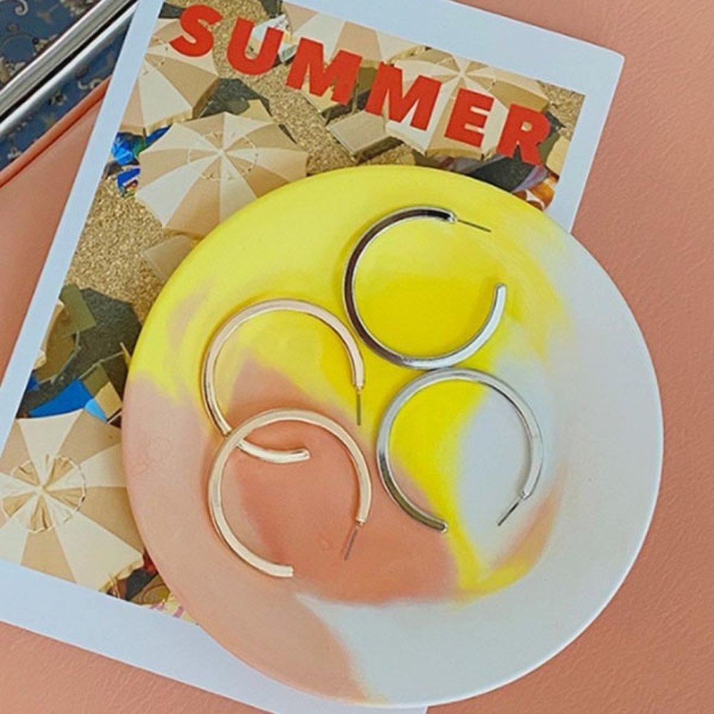 Ggd Simple Square Minja Ring Earrings One Touch X (2 pieces)