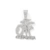 Collana Lunga Hip Hop Full Diamond Splicing Letter OTF Ciondolo Accessorio Punk Trendy Rap Cuban