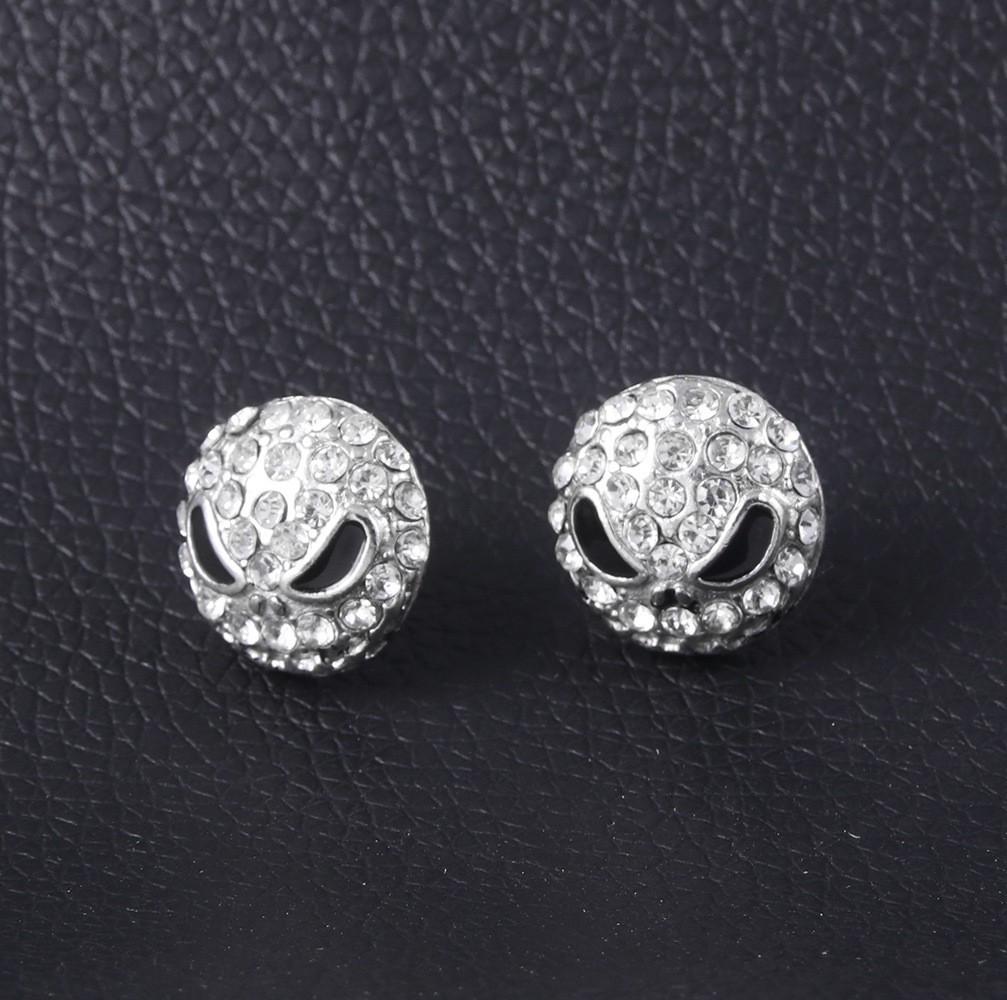 Nightmare Before Christmas Evil Pumpkin & Jack Skeleton Stud Earrings