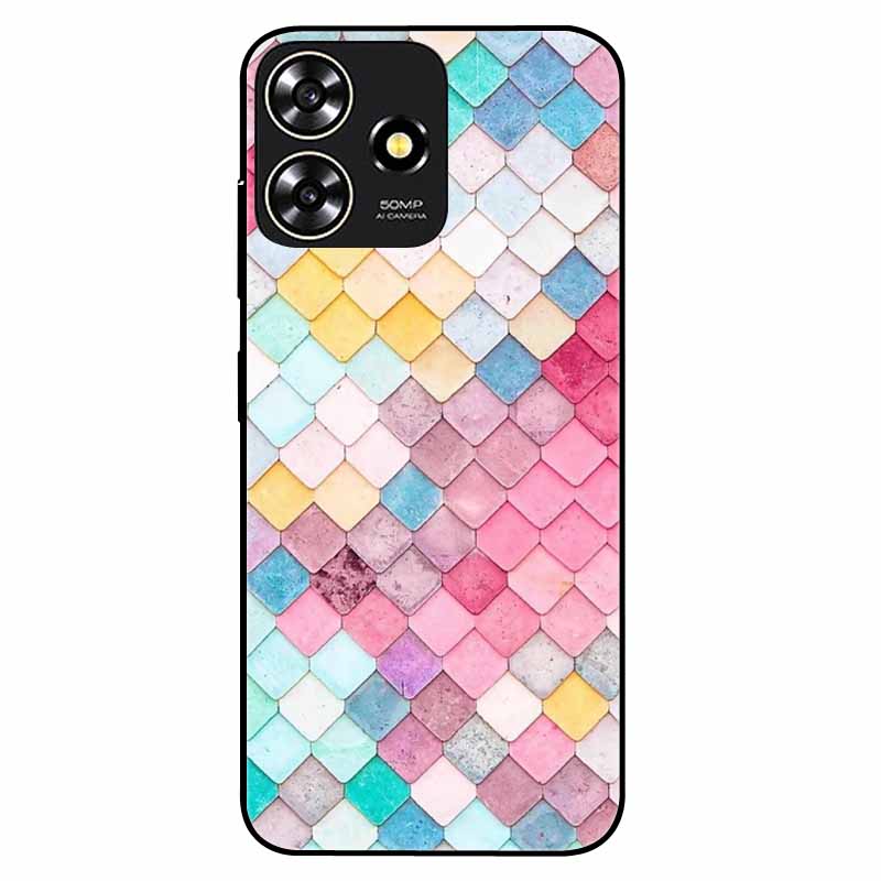 For ZTE Blade A73 4G Case 6.6'' Para Silicone Soft Cool Print Marble Phone Cover for ZTE BladeA73 A 73 4G Shockproof TPU Bags