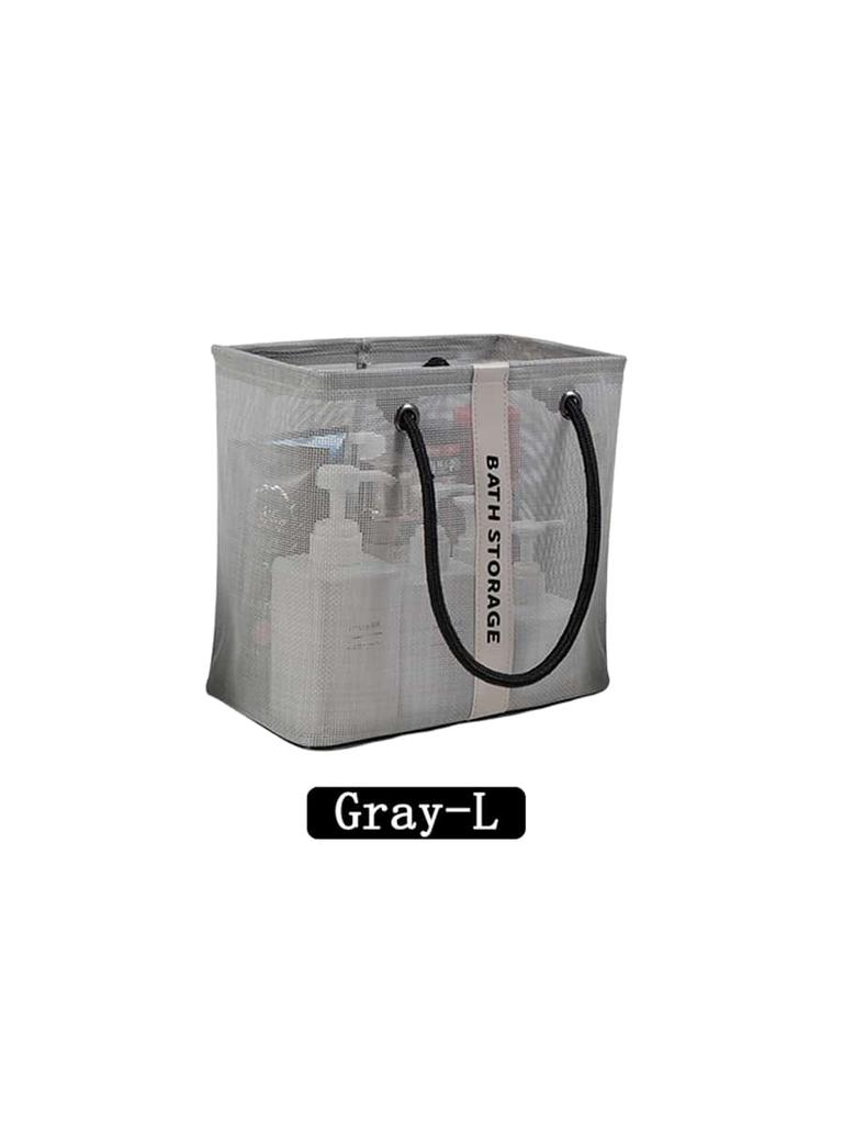 1PC bathroom storage basket, grid draining basket, foldable storage basket, summer swimming clothes storage basket