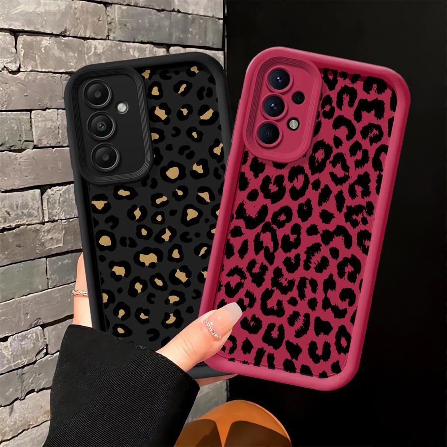 Case for Samsung Galaxy A50 A13 A30 A15 A11 A06 A12 A07 A05 A20 A16 A04 A17 A14 Phone Cover Leopard Print Art