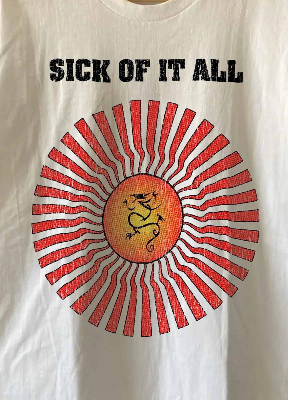 Sick Of It All Aged T-Shirt White XL 2XL