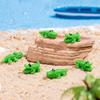 60Pcs Miniature Crocodile Figurine Mini Animal Resin Statue Ornament Educational Toy Dollhouse Fairy Garden Landscape Aquarium Decoration