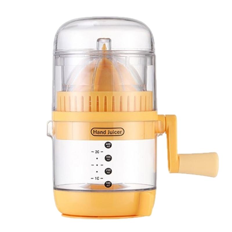 

User Friendly Hand Operated Citruses Squeezer Detachable Design Antiskid Suction Cup Fruit Crusher for Easy Cleaning жовтий