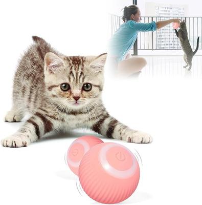 Electric Cat Ball Toys Smart Cat Toys Interactive Ball Automatic 360° Self-Rotating Rolling Ball Cats Exercise Chase Toy Cat Accessories