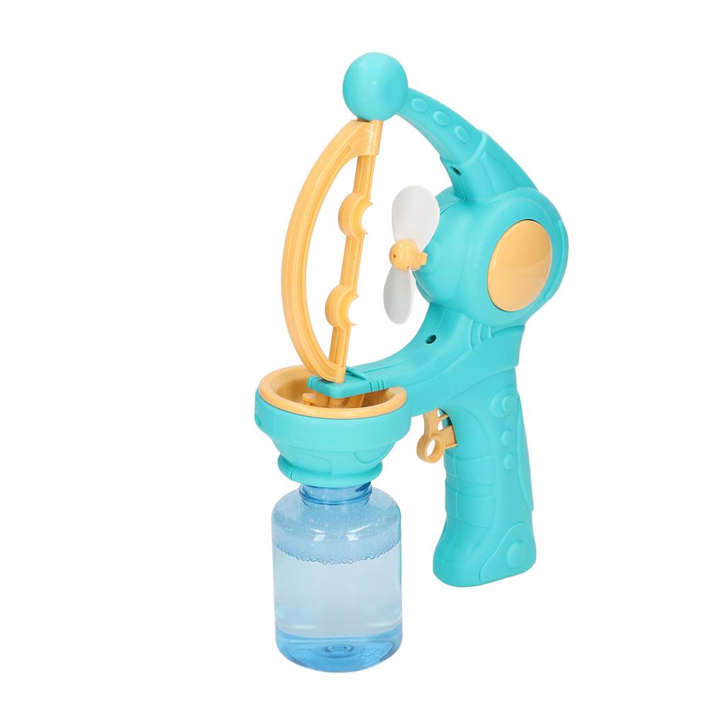 Bubble   Automatic Convenient Handle Battery Powered Interesting Fan Function Cartoon Bubble Machine for Toy