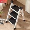 Stabile Klapp-A-Rahmen-Leiter: Verdickter Kohlenstoffstahl, Multifunktionale Indoor-Stufenleiter