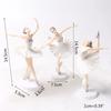 3Pcs  Shower Cake Decor Wedding Ballet Girls Cake Topper Cupcake Topper Girl