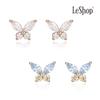 [LsSHOP] 14K Minue Butterfly Earrings (Gold Plated)_LJ5293BRE