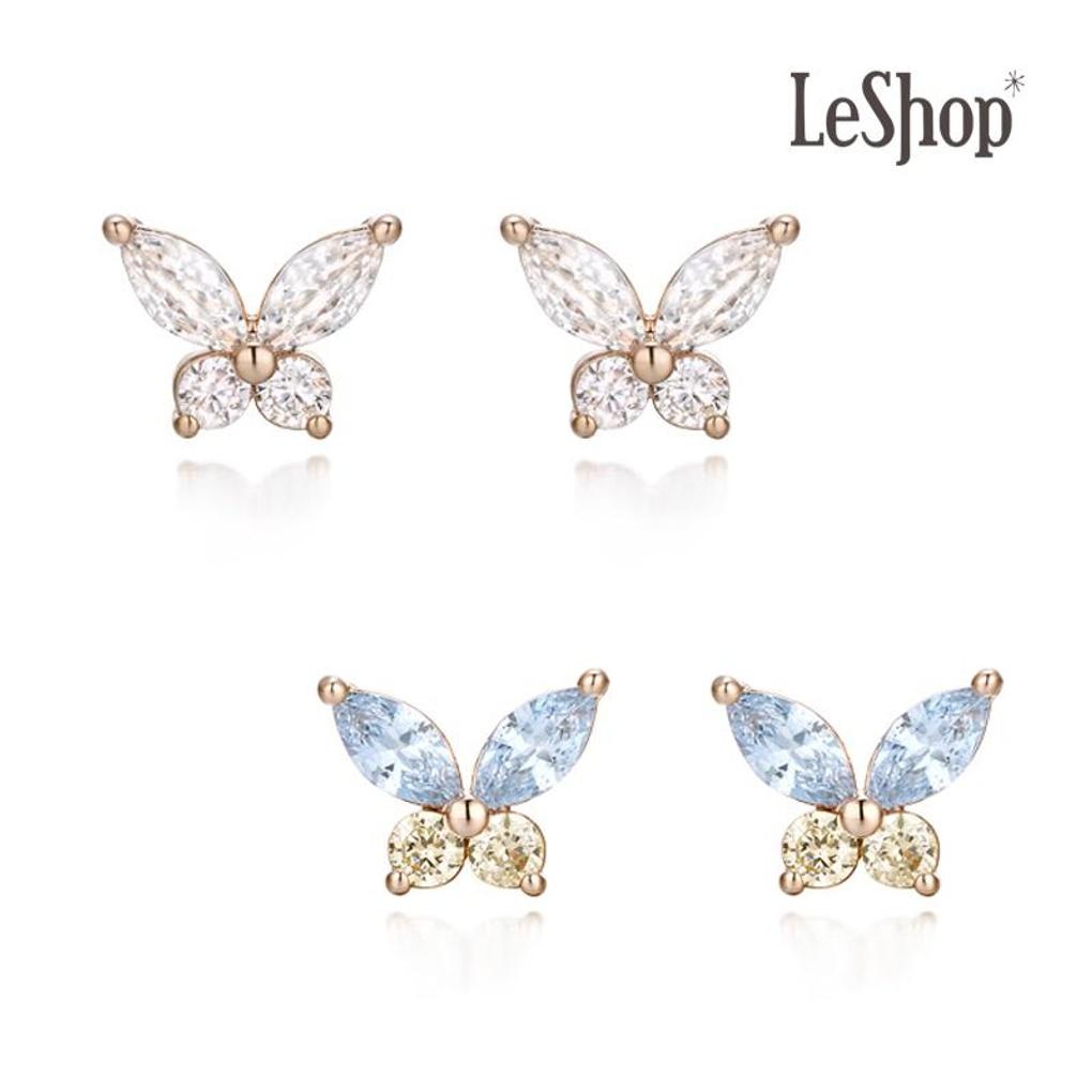 [LsSHOP] 14K Minue Butterfly Earrings (Gold Plated)_LJ5293BRE