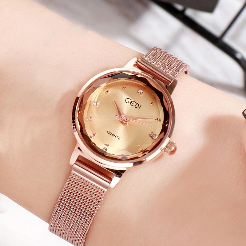 Small Student Watch, Simple Literary Waterproof Stainless Steel Mesh Belt Watch, Women'S Versatile Quartz Watch